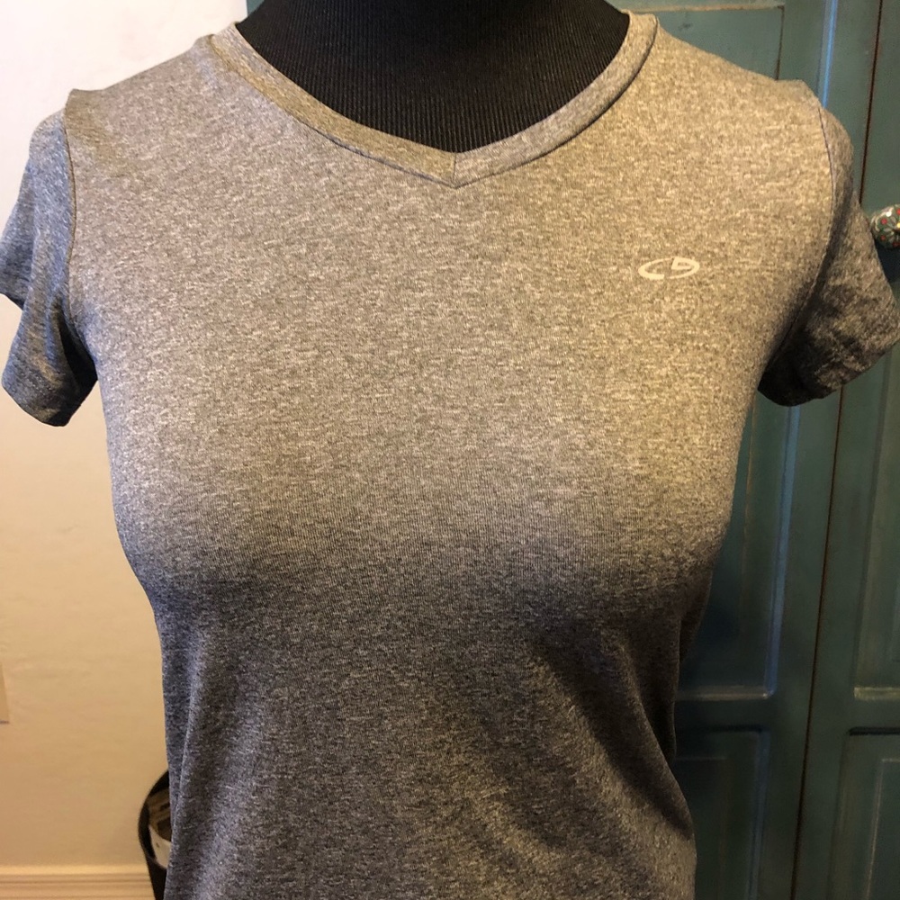 Grey workout top
